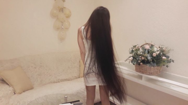 Olga Demidoff - Knee Length Hair Beauty in Living Room