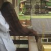 Amazing Hairplay in Balcony with Super Thick Mane - Image 6