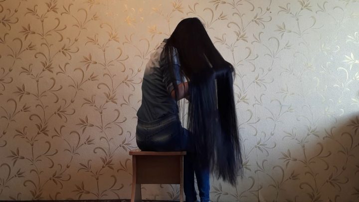 Anastasia's Hair Brushing, Playing & Braiding on the Chair