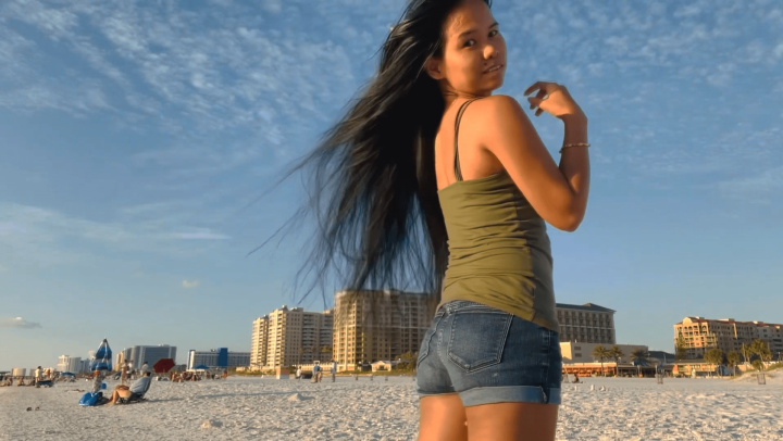 Very Windy & Relaxing Hair Play in Clearwater Beach - Image 4