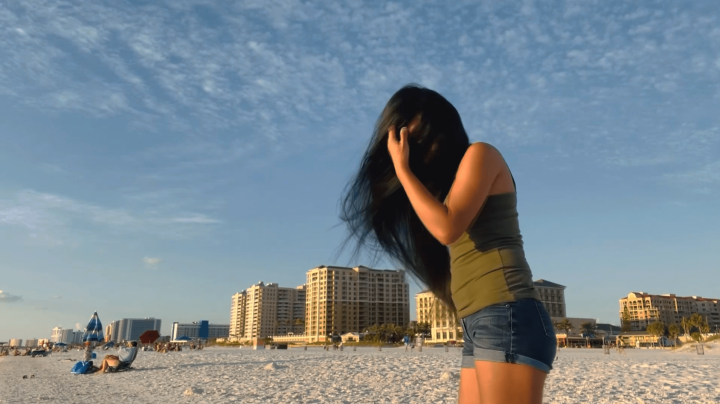 Very Windy & Relaxing Hair Play in Clearwater Beach - Image 5