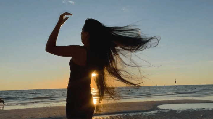 Very Windy & Relaxing Hair Play in Clearwater Beach