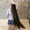 Thigh Length Soft, Silky Hair Play Next to Sofa - Image 4