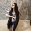 Thigh Length Soft, Silky Hair Play Next to Sofa - Image 19