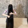 Thigh Length Soft, Silky Hair Play Next to Sofa - Image 21