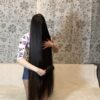 Thigh Length Soft, Silky Hair Play Next to Sofa - Image 22