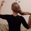 Irina's Gentle Hair Play in Bed - Image 6
