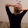 Irina's Gentle Hair Play in Bed - Image 4