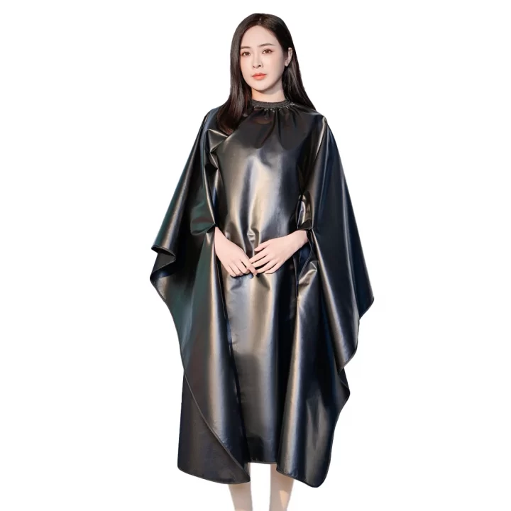 Waterproof Coating Antifouling Hair Dyeing Cape Hidden Sleeves Coloring Gown Barber Haircut Cloth Antistatic Apron Wraps 1826 - Image 2