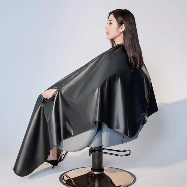 Waterproof Coating Antifouling Hair Dyeing Cape Hidden Sleeves Coloring Gown Barber Haircut Cloth Antistatic Apron Wraps 1826 - Image 6