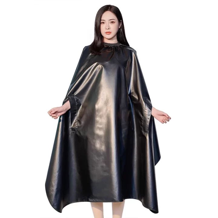 Waterproof Coating Antifouling Hair Dyeing Cape Hidden Sleeves Coloring Gown Barber Haircut Cloth Antistatic Apron Wraps 1826 - Image 3